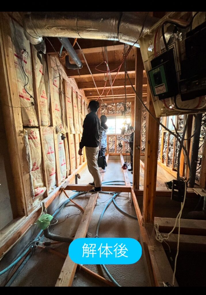 店舗づくりリフォーム。解体後